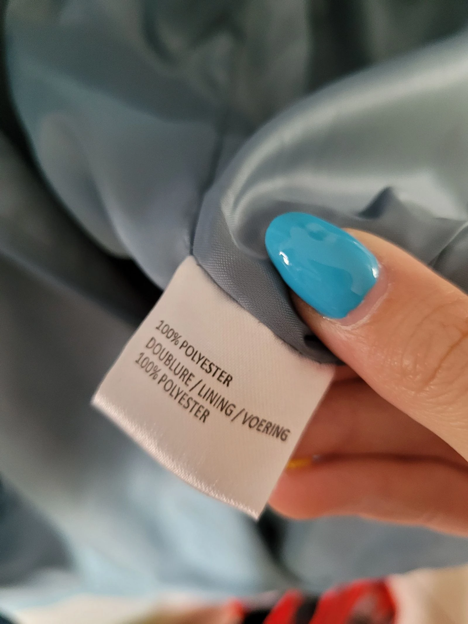 Casaco de vento azul claro BLEU BONHEUR – Tamanho 50 – photo 4